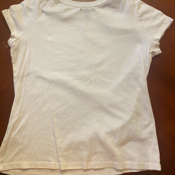 Chaps Women’s Lace Up T Shirt XL White - Picture 7 of 9